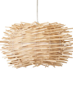 GLOBOSTAR® MINORCA 01730 Boho Κρεμαστό Φωτιστικό Οροφής με Ντουί 1 x E27 AC 220-240V IP20 - Μπεζ - Μ35 x Π35 x Y23cm 16 01730 4