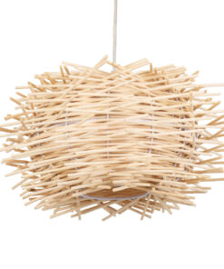 GLOBOSTAR® MINORCA 01730 Boho Κρεμαστό Φωτιστικό Οροφής με Ντουί 1 x E27 AC 220-240V IP20 - Μπεζ - Μ35 x Π35 x Y23cm 17 01730 5