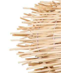 GLOBOSTAR® MINORCA 01730 Boho Κρεμαστό Φωτιστικό Οροφής με Ντουί 1 x E27 AC 220-240V IP20 - Μπεζ - Μ35 x Π35 x Y23cm 19 01730 7