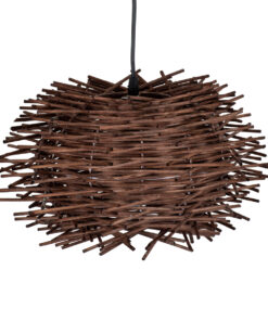 GLOBOSTAR® MINORCA 01733 Boho Κρεμαστό Φωτιστικό Οροφής με Ντουί 1 x E27 AC 220-240V IP20 - Καφέ - Μ35 x Π35 x Υ23cm 18 01733 6