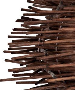 GLOBOSTAR® MINORCA 01733 Boho Κρεμαστό Φωτιστικό Οροφής με Ντουί 1 x E27 AC 220-240V IP20 - Καφέ - Μ35 x Π35 x Υ23cm 19 01733 7