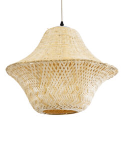 GloboStar® GLOBOSTAR® JUNIPER 01737 Boho Κρεμαστό Φωτιστικό Οροφής με Ντουί 1 x E27 AC 220-240V IP20 - Μπεζ - Μ45 x Π45 x Υ40cm
