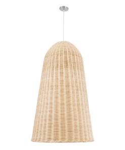 GLOBOSTAR® FAROL 01746 Boho Κρεμαστό Φωτιστικό Οροφής με Ντουί 1 x E27 AC 220-240V IP20 - Μπεζ - Μ60 x Π60 x Y100cm 13 01746 3