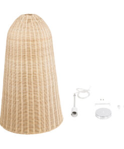 GLOBOSTAR® FAROL 01746 Boho Κρεμαστό Φωτιστικό Οροφής με Ντουί 1 x E27 AC 220-240V IP20 - Μπεζ - Μ60 x Π60 x Y100cm 19 01746 9