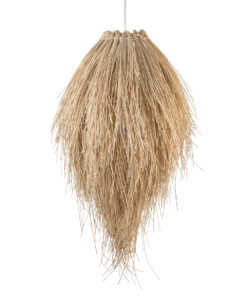 GLOBOSTAR® ARCHIPELAGO 01747 Boho Κρεμαστό Φωτιστικό Οροφής με Ντουί 1 x E27 AC 220-240V IP20 - Μπεζ - Μ30 x Π30 x Υ63cm 15 01747 4