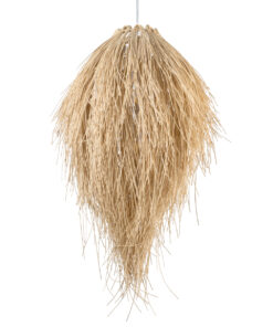 GLOBOSTAR® ARCHIPELAGO 01747 Boho Κρεμαστό Φωτιστικό Οροφής με Ντουί 1 x E27 AC 220-240V IP20 - Μπεζ - Μ30 x Π30 x Υ63cm 16 01747 5