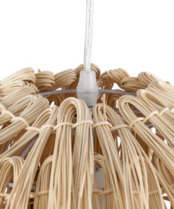 GLOBOSTAR® ARCHIPELAGO 01749 Boho Κρεμαστό Φωτιστικό Οροφής με Ντουί 1 x E27 AC 220-240V IP20 - Μπεζ - Μ40 x Π40 x Υ63cm 18 01749 7