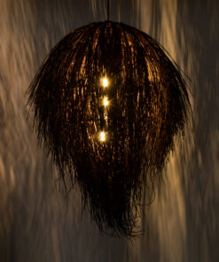 Alternative view of GLOBOSTAR® ARCHIPELAGO 01750 Boho Κρεμαστό Φωτιστικό Οροφής με Ντουί 1 x E27 AC 220-240V IP20 - Καφέ - Μ40 x Π40 x Υ63cm