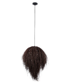 GLOBOSTAR® ARCHIPELAGO 01750 Boho Κρεμαστό Φωτιστικό Οροφής με Ντουί 1 x E27 AC 220-240V IP20 - Καφέ - Μ40 x Π40 x Υ63cm 13 01750 3