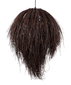 GLOBOSTAR® ARCHIPELAGO 01750 Boho Κρεμαστό Φωτιστικό Οροφής με Ντουί 1 x E27 AC 220-240V IP20 - Καφέ - Μ40 x Π40 x Υ63cm 14 01750 4