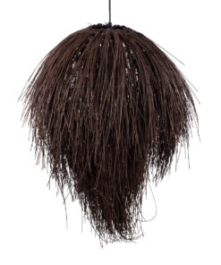 GLOBOSTAR® ARCHIPELAGO 01750 Boho Κρεμαστό Φωτιστικό Οροφής με Ντουί 1 x E27 AC 220-240V IP20 - Καφέ - Μ40 x Π40 x Υ63cm 16 01750 6