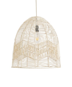 GLOBOSTAR® ALOHA 01751 Boho Κρεμαστό Φωτιστικό Οροφής με Ντουί 1 x E27 AC 220-240V IP20 - Μπεζ - Μ45 x Π45 x Υ48cm 15 01751 5