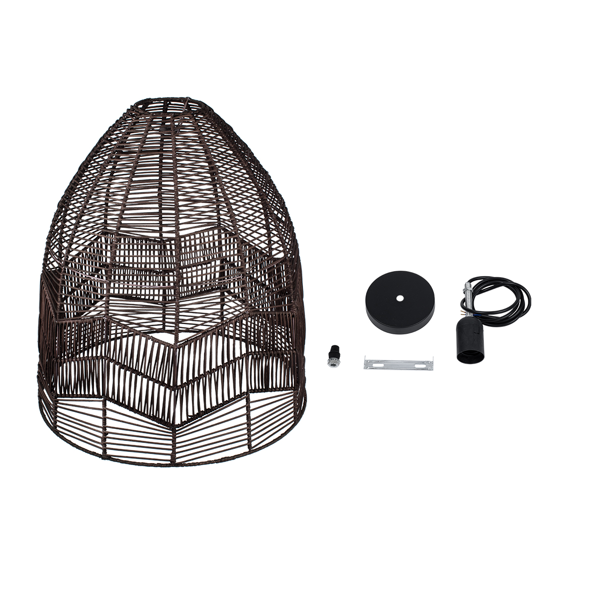 GLOBOSTAR® ALOHA 01752 Boho Κρεμαστό Φωτιστικό Οροφής με Ντουί 1 x E27 AC 220-240V IP20 - Καφέ - Μ45 x Π45 x Υ48cm 12 GLOBOSTAR® ALOHA 01752 Boho Κρεμαστό Φωτιστικό Οροφής με Ντουί 1 x E27 AC 220-240V IP20 - Καφέ - Μ45 x Π45 x Υ48cm - Image 10