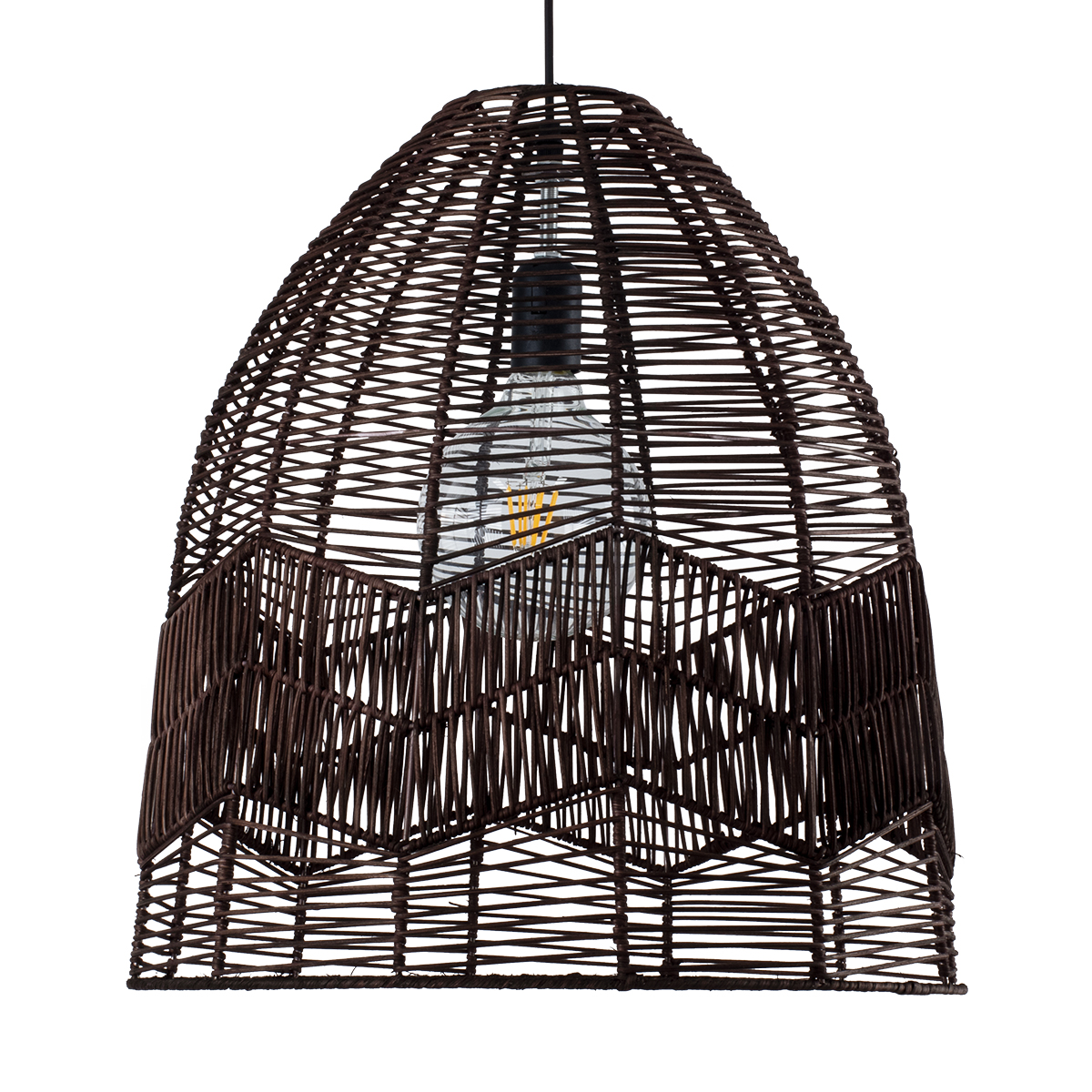 GLOBOSTAR® ALOHA 01752 Boho Κρεμαστό Φωτιστικό Οροφής με Ντουί 1 x E27 AC 220-240V IP20 - Καφέ - Μ45 x Π45 x Υ48cm 6 GLOBOSTAR® ALOHA 01752 Boho Κρεμαστό Φωτιστικό Οροφής με Ντουί 1 x E27 AC 220-240V IP20 - Καφέ - Μ45 x Π45 x Υ48cm - Image 4