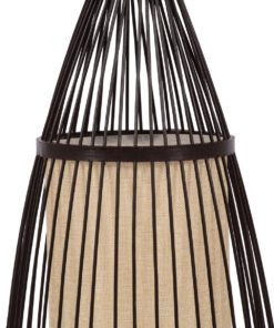 GLOBOSTAR® AZORES 01754 Boho Επιδαπέδιο Φωτιστικό με Ντουί 1 x E27 AC 220-240V IP20 - Καφέ & Μπεζ - Μ30 x Π30 x Υ90cm 17 01754 5