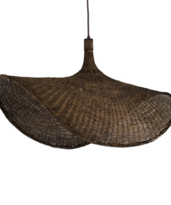 GLOBOSTAR® CUBA 01768 Boho Κρεμαστό Φωτιστικό Οροφής με Ντουί 1 x E27 AC 220-240V IP20 - Καφέ - Μ80 x Π80 x Υ49cm 16 01768 05