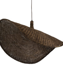 GLOBOSTAR® CUBA 01768 Boho Κρεμαστό Φωτιστικό Οροφής με Ντουί 1 x E27 AC 220-240V IP20 - Καφέ - Μ80 x Π80 x Υ49cm 17 01768 06