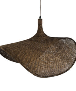 GLOBOSTAR® CUBA 01768 Boho Κρεμαστό Φωτιστικό Οροφής με Ντουί 1 x E27 AC 220-240V IP20 - Καφέ - Μ80 x Π80 x Υ49cm 18 01768 07