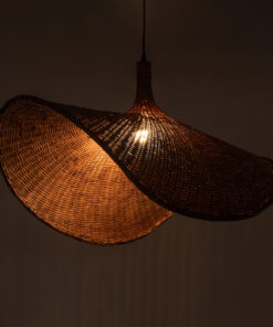 Alternative view of GLOBOSTAR® CUBA 01768 Boho Κρεμαστό Φωτιστικό Οροφής με Ντουί 1 x E27 AC 220-240V IP20 - Καφέ - Μ80 x Π80 x Υ49cm