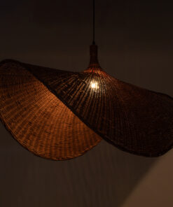 Alternative view of GLOBOSTAR® CUBA 01770 Boho Κρεμαστό Φωτιστικό Οροφής με Ντουί 1 x E27 AC 220-240V IP20 - Καφέ - Μ100 x Π100 x Y55cm