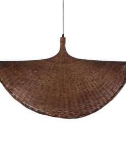 GLOBOSTAR® CUBA 01770 Boho Κρεμαστό Φωτιστικό Οροφής με Ντουί 1 x E27 AC 220-240V IP20 - Καφέ - Μ100 x Π100 x Y55cm 20 01770 7