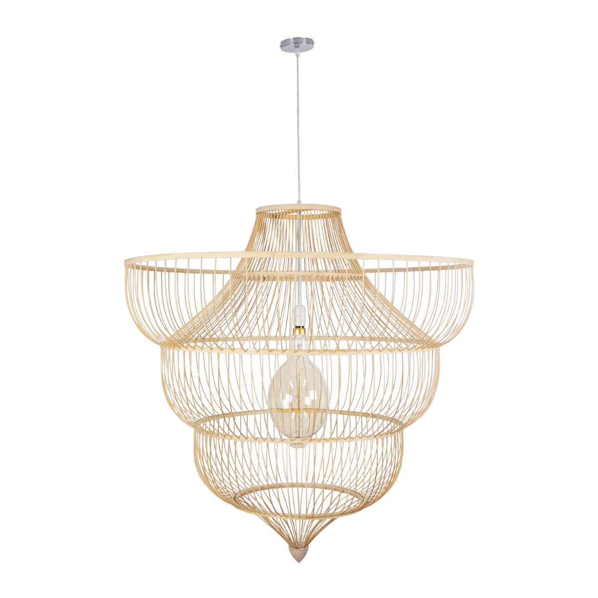 GLOBOSTAR® HIBISCUS 01781 Boho Κρεμαστό Φωτιστικό Οροφής με Ντουί 1 x E27 AC 220-240V IP20 - Μπεζ - Μ100 x Π100 x Υ100cm 5 GLOBOSTAR® HIBISCUS 01781 Boho Κρεμαστό Φωτιστικό Οροφής με Ντουί 1 x E27 AC 220-240V IP20 - Μπεζ - Μ100 x Π100 x Υ100cm - Image 3