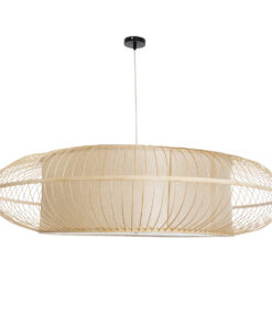 GLOBOSTAR® HIBISCUS 01782 Boho Κρεμαστό Φωτιστικό Οροφής με Ντουί 3 x E27 AC 220-240V IP20 - Μπεζ - Μ120 x Π120 x Y31cm 14 01782 4