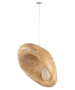 GLOBOSTAR® CARIBBEAN 01784 Μοντέρνο Κρεμαστό Φωτιστικό Οροφής με Ντουί 1 x E27 AC 220-240V IP20 - Μπεζ - Μ80 x Π80 x Υ35cm 14 01784 3