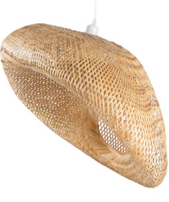 GLOBOSTAR® CARIBBEAN 01784 Μοντέρνο Κρεμαστό Φωτιστικό Οροφής με Ντουί 1 x E27 AC 220-240V IP20 - Μπεζ - Μ80 x Π80 x Υ35cm 15 01784 4