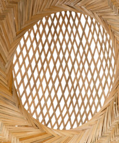 GLOBOSTAR® CARIBBEAN 01784 Μοντέρνο Κρεμαστό Φωτιστικό Οροφής με Ντουί 1 x E27 AC 220-240V IP20 - Μπεζ - Μ80 x Π80 x Υ35cm 18 01784 7