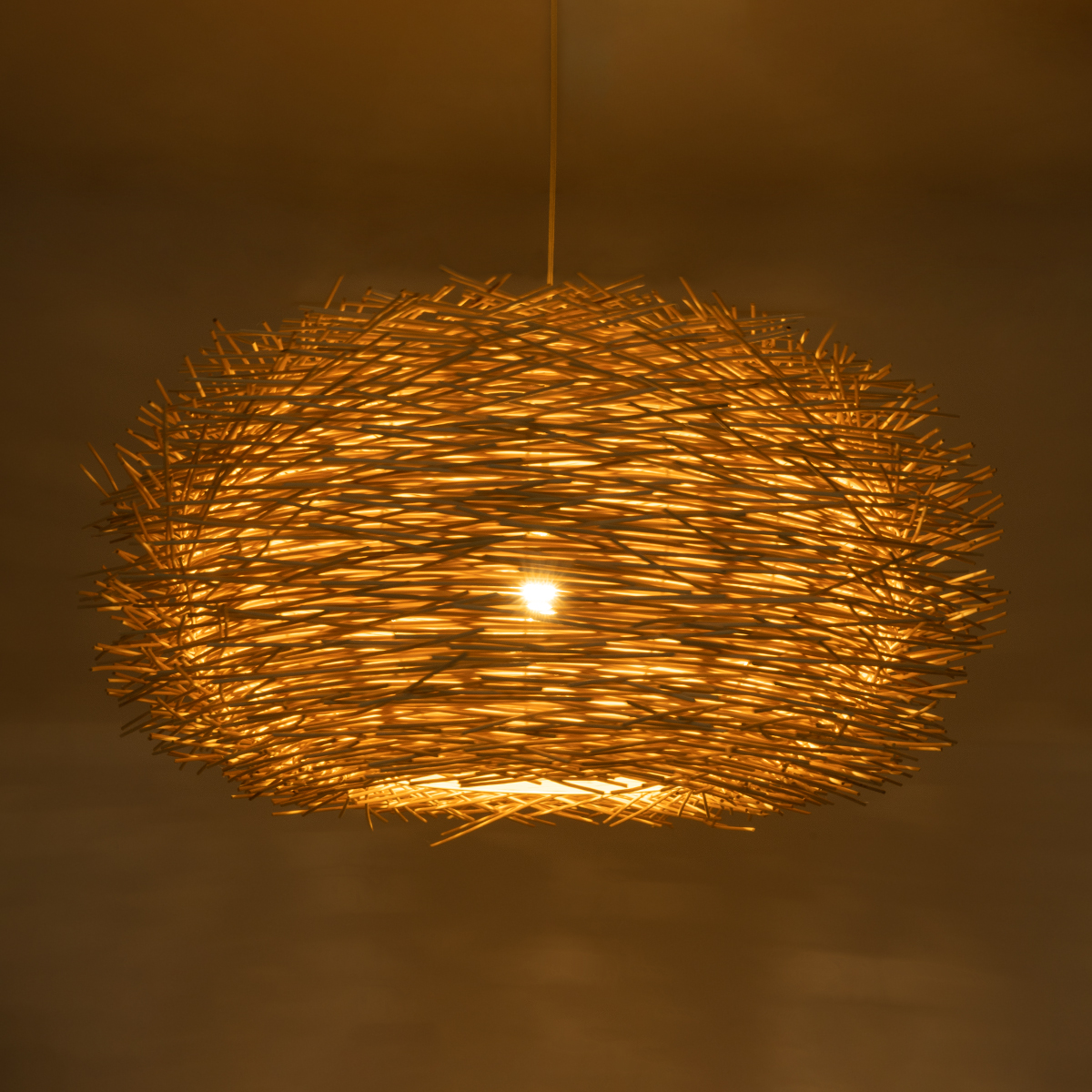 GLOBOSTAR® MINORCA 01786 Boho Κρεμαστό Φωτιστικό Οροφής με Ντουί 1 x E27 AC 220-240V IP20 - Μπεζ - Μ100 x Π100 x Υ45cm 4 GLOBOSTAR® MINORCA 01786 Boho Κρεμαστό Φωτιστικό Οροφής με Ντουί 1 x E27 AC 220-240V IP20 - Μπεζ - Μ100 x Π100 x Υ45cm - Image 2