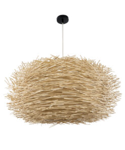 GLOBOSTAR® MINORCA 01786 Boho Κρεμαστό Φωτιστικό Οροφής με Ντουί 1 x E27 AC 220-240V IP20 - Μπεζ - Μ100 x Π100 x Υ45cm 13 01786 4