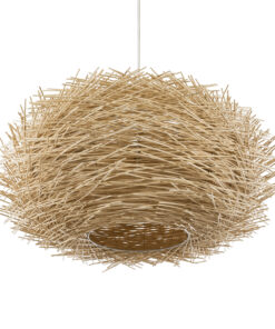 GLOBOSTAR® MINORCA 01786 Boho Κρεμαστό Φωτιστικό Οροφής με Ντουί 1 x E27 AC 220-240V IP20 - Μπεζ - Μ100 x Π100 x Υ45cm 15 01786 6