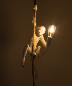 Alternative view of GLOBOSTAR® APES 01802 Μοντέρνο Κρεμαστό Φωτιστικό Οροφής με Ντουί 1 x E27 AC 220-240V IP20 - Λευκό & Μπεζ - Μ26 x Π28 x Υ69cm