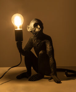 Alternative view of GLOBOSTAR® APES 01807 Μοντέρνο Επιτραπέζιο Φωτιστικό Πορτατίφ με Ντουί 1 x E27 AC 220-240V IP20 - Μαύρο - Μ30 x Π27 x Υ30cm