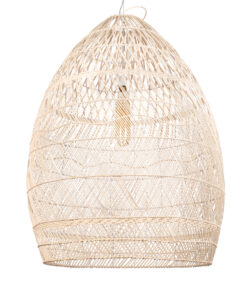 GLOBOSTAR® MALIBU 01812 Boho Κρεμαστό Φωτιστικό Οροφής με Ντουί 1 x E27 AC 220-240V IP20 - Μπεζ - Μ95 x Π95 x Υ125cm 12 01812 2