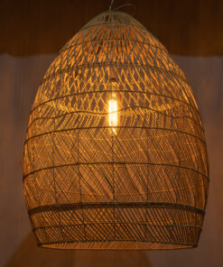 GLOBOSTAR® MALIBU 01812 Boho Κρεμαστό Φωτιστικό Οροφής με Ντουί 1 x E27 AC 220-240V IP20 - Μπεζ - Μ95 x Π95 x Υ125cm 11 01812 3