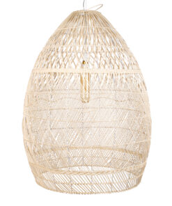 GLOBOSTAR® MALIBU 01812 Boho Κρεμαστό Φωτιστικό Οροφής με Ντουί 1 x E27 AC 220-240V IP20 - Μπεζ - Μ95 x Π95 x Υ125cm 15 01812 5