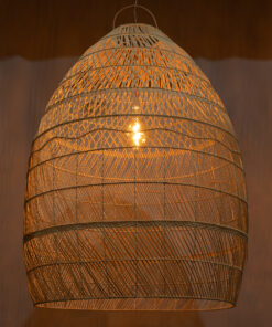 Alternative view of GLOBOSTAR® MALIBU 01813 Boho Κρεμαστό Φωτιστικό Οροφής με Ντουί 1 x E27 AC 220-240V IP20 - Μπεζ - Μ120 x Π120 x Υ156cm