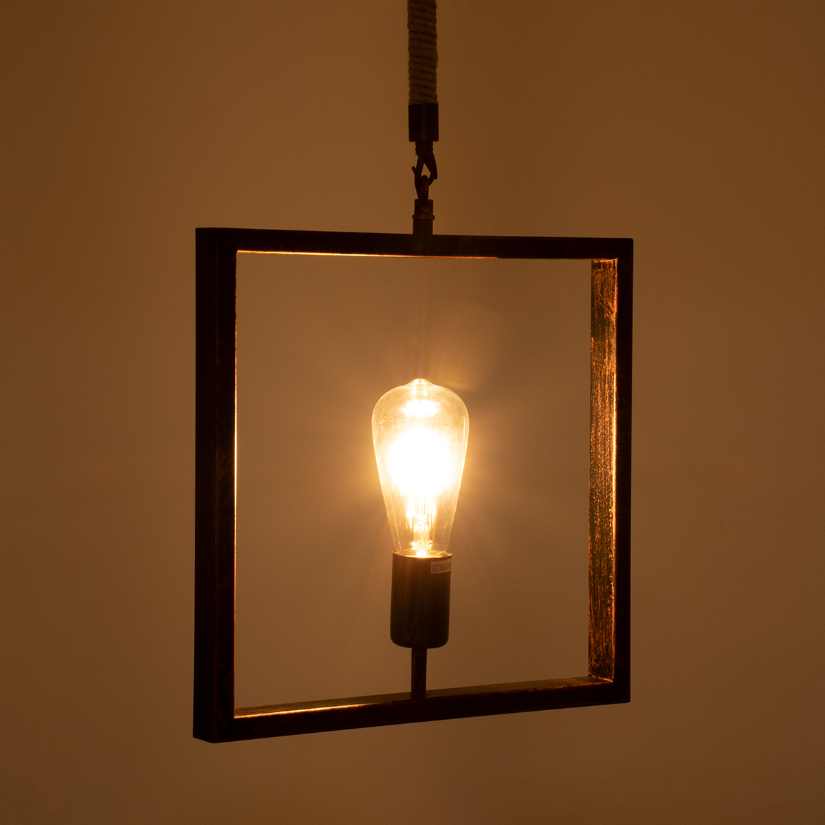 GLOBOSTAR® FRAISE 01814 Vintage Κρεμαστό Φωτιστικό Οροφής με Ντουί 1 x E27 AC 220-240V IP20 - Χάλκινο & Μπεζ - Μ32 x Π4 x Υ32cm 4 GLOBOSTAR® FRAISE 01814 Vintage Κρεμαστό Φωτιστικό Οροφής με Ντουί 1 x E27 AC 220-240V IP20 - Χάλκινο & Μπεζ - Μ32 x Π4 x Υ32cm - Image 2