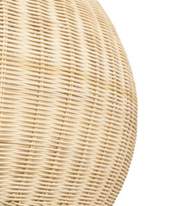 GLOBOSTAR® RAITO 01825 Boho Κρεμαστό Φωτιστικό Οροφής με Ντουί 1 x E27 AC 220-240V IP20 - Μπεζ - Μ60 x Π60 x Υ40cm 17 01825 8