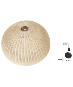 GLOBOSTAR® RAITO 01826 Boho Κρεμαστό Φωτιστικό Οροφής με Ντουί 1 x E27 AC 220-240V IP20 - Μπεζ - Μ100 x Π100 x Υ63cm 19 01826 10