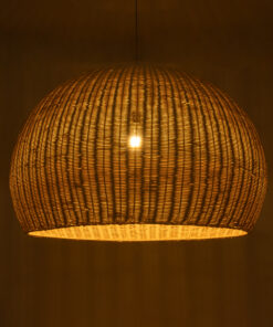 Alternative view of GLOBOSTAR® RAITO 01826 Boho Κρεμαστό Φωτιστικό Οροφής με Ντουί 1 x E27 AC 220-240V IP20 - Μπεζ - Μ100 x Π100 x Υ63cm