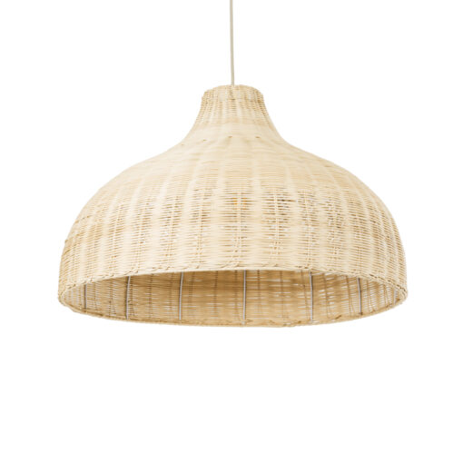 GloboStar® GLOBOSTAR® AFURU 01828 Boho Κρεμαστό Φωτιστικό Οροφής με Ντουί 1 x E27 AC 220-240V IP20 - Μπεζ - Μ60 x Π60 x Υ40cm
