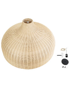 GLOBOSTAR® AFURU 01829 Boho Κρεμαστό Φωτιστικό Οροφής με Ντουί 1 x E27 AC 220-240V IP20 - Μπεζ - Μ100 x Π100 x Υ60cm 21 01829 11