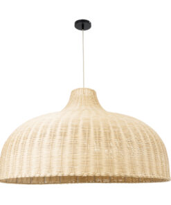 GLOBOSTAR® AFURU 01829 Boho Κρεμαστό Φωτιστικό Οροφής με Ντουί 1 x E27 AC 220-240V IP20 - Μπεζ - Μ100 x Π100 x Υ60cm 14 01829 4