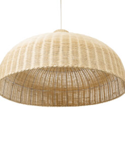 GLOBOSTAR® AFURU 01829 Boho Κρεμαστό Φωτιστικό Οροφής με Ντουί 1 x E27 AC 220-240V IP20 - Μπεζ - Μ100 x Π100 x Υ60cm 16 01829 6