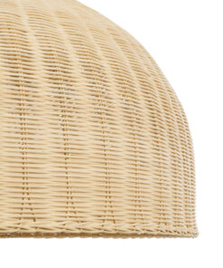 GLOBOSTAR® AFURU 01829 Boho Κρεμαστό Φωτιστικό Οροφής με Ντουί 1 x E27 AC 220-240V IP20 - Μπεζ - Μ100 x Π100 x Υ60cm 19 01829 9