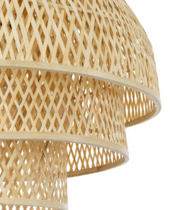 GLOBOSTAR® HIROKA 01836 Boho Κρεμαστό Φωτιστικό Οροφής με Ντουί 1 x E27 AC 220-240V IP20 - Μπεζ - Μ60 x Π60 x Υ50cm 18 01836 8