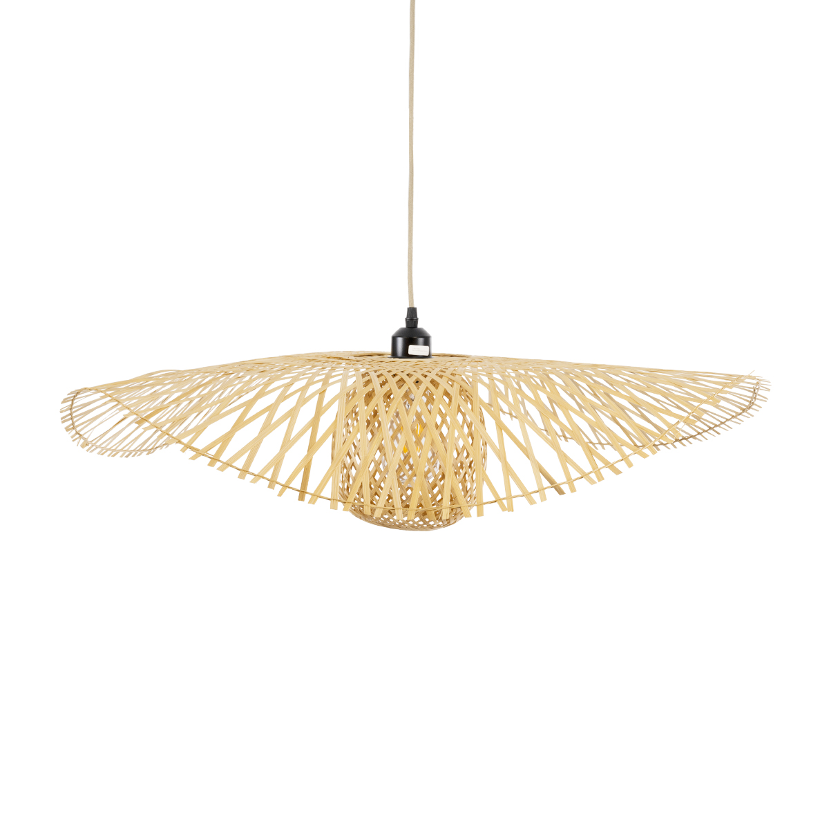 GLOBOSTAR® CINNABAR 01837 Boho Κρεμαστό Φωτιστικό Οροφής με Ντουί 1 x E27 AC 220-240V IP20 - Μπεζ - Μ75 x Π75 x Υ21cm 6 GLOBOSTAR® CINNABAR 01837 Boho Κρεμαστό Φωτιστικό Οροφής με Ντουί 1 x E27 AC 220-240V IP20 - Μπεζ - Μ75 x Π75 x Υ21cm - Image 4